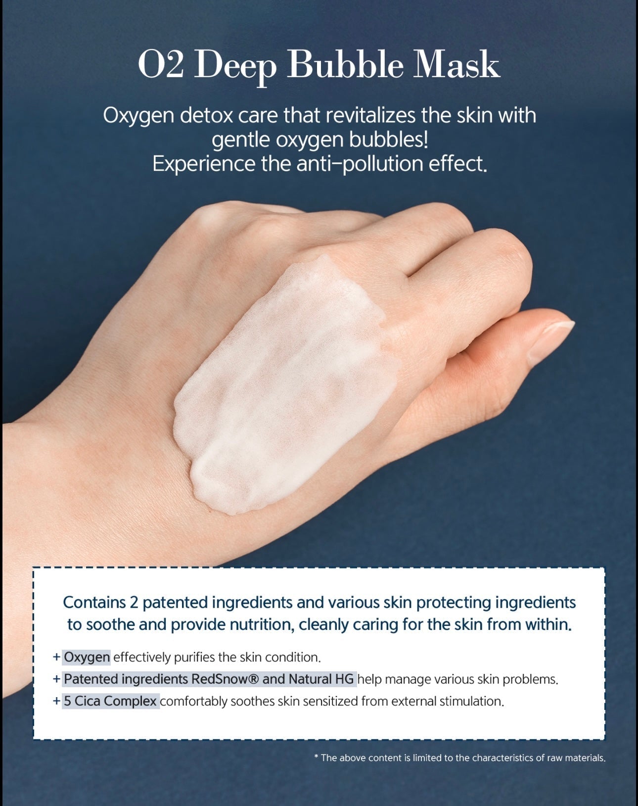O2 Deep Bubble Mask