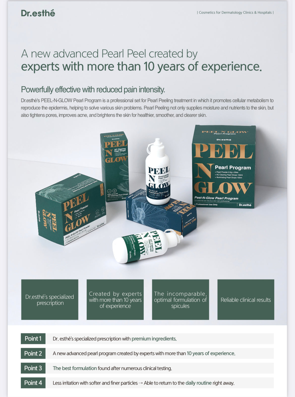 PEEL N GLOW  Pearl Program kit