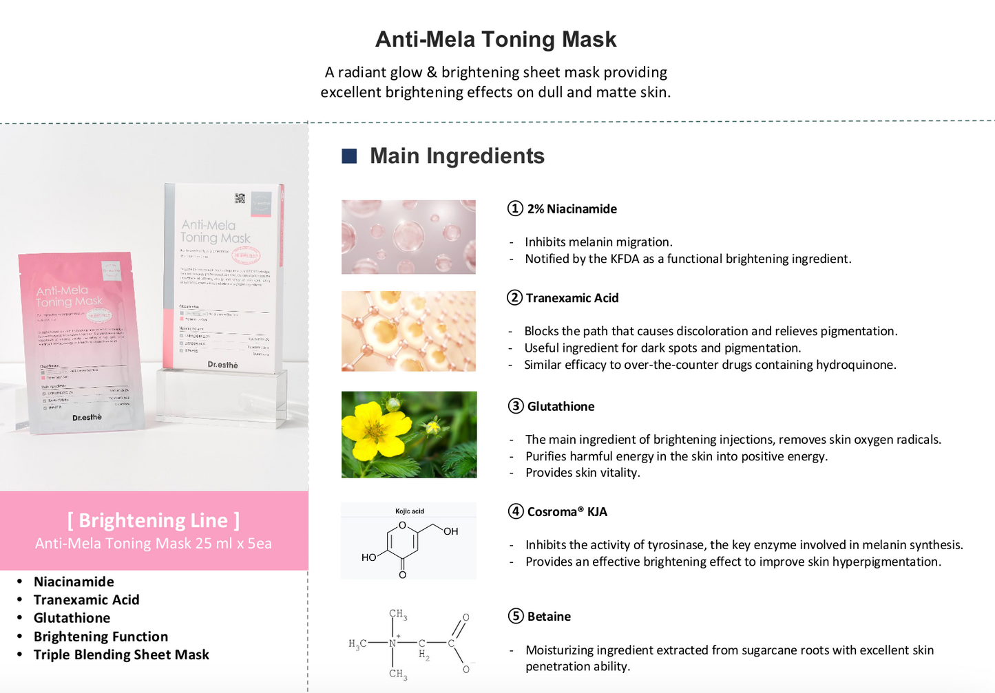 Anti-Mela Toning Mask